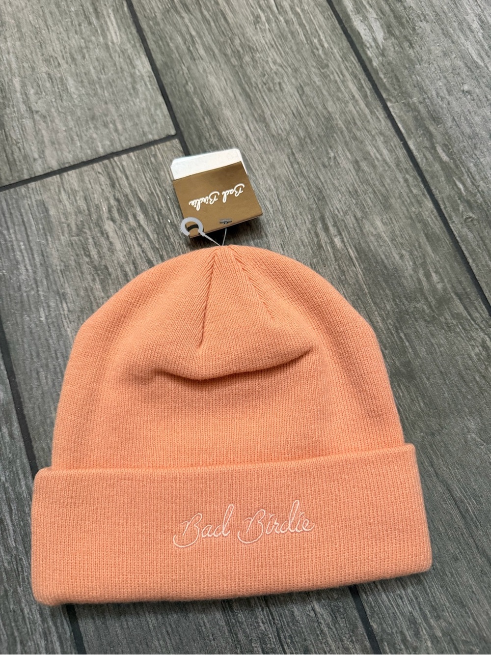 NWT Bad Birdie Script Beanie - Picture 2 of 3